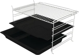 Духова шафа Gorenje електрична, 77л, A, пара, дисплей, макс.темпер.-300, чорний №9