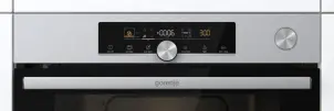 Духова шафа Gorenje електрична, 77л, A+, пара, дисплей, готування на різних рівнях, нерж №9