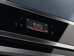 Духовой шкаф Electrolux электрический, 72л, A+, пар, дисплей, конвекция, пиролиз, телескопические направляющие, черный №7