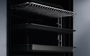 Духовой шкаф Electrolux электрический, 72л, A+, пар, дисплей, конвекция, пиролиз, телескопические направляющие, черный №8