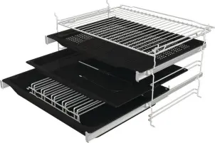 Духова шафа Gorenje електрична, 77л, A+, пара, дисплей, готування на різних рівнях, нерж №10
