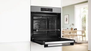 Духова шафа Bosch електрична, 71л, A+, дисплей, конвекція, піроліз, телескоДуховкані направляючі, нержавійка №6