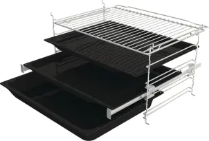Духовой шкаф Gorenje электрический, 77л, A+, пар, дисплей, пиролиз, черный №9