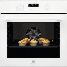 Духовой шкаф Electrolux электрический, 72л, A+, пар, дисплей, конвекция, телескопические направляющие, белый