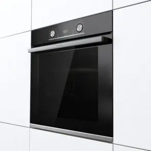 Духова шафа Gorenje електрична, 77л, A+, дисплей, ф-я без додавання жиру, чорний №8