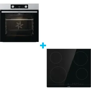 Комплект Gorenje (духовка + поверхня склокераміка BO6737E02X -нерж + ECT41SC- чорна), 738881 №2