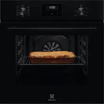 Духова шафа Electrolux електрична, 65л, A, дисплей, конвекція, телескоДуховкані напрямні, чорний