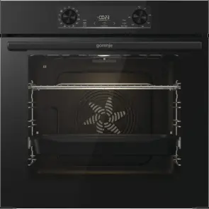 Духова шафа Gorenje електрична, 77л, A+, дисплей, IconLed, піроліз, готув. на різн рівнях, чорний №2