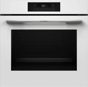 Духовой шкаф Bosch электрический, 76л, A, дисплей, конвекция, телескопические направляющие (2 уровня), soft closing, белый №1