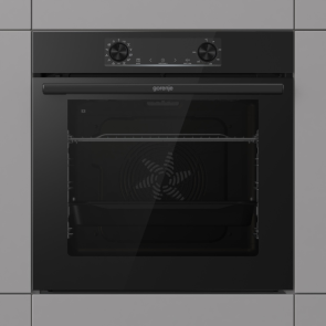 Духова шафа Gorenje електрична, 77л, A+, дисплей, IconLed, піроліз, готув. на різн рівнях, чорний №6