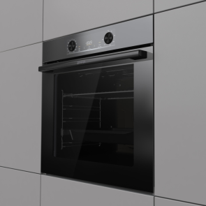 Духова шафа Gorenje електрична, 77л, A+, дисплей, IconLed, піроліз, готув. на різн рівнях, чорний №7