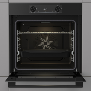 Духова шафа Gorenje електрична, 77л, A+, дисплей, IconLed, піроліз, готув. на різн рівнях, чорний №8
