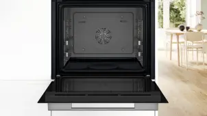 Духовой шкаф Bosch электрический, 76л, A, дисплей, конвекция, телескопические направляющие (2 уровня), soft closing, белый №5