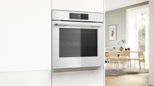 Духовой шкаф Bosch электрический, 76л, A, дисплей, конвекция, телескопические направляющие (2 уровня), soft closing, белый №7
