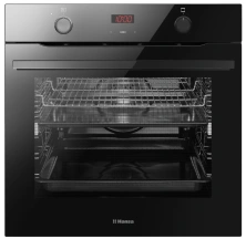 Духовой шкаф Hansa электрический, 77л, A, дисплей, конвекция, черный