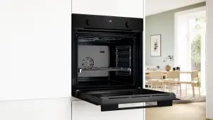 Духова шафа Bosch електрична, 76л, A, дисплей, конвекція, телескоДуховкані направляючі, чорний №7