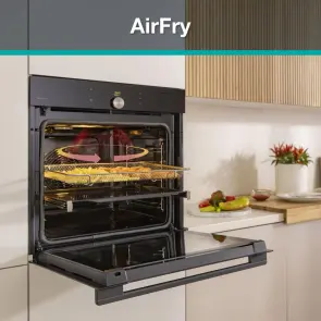 Духовой шкаф Gorenje электрический, 77л, A+, Wi-Fi, пароварка, дисплей, конвекция, готов. на разных уровнях, черный №7