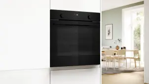 Духова шафа Bosch електрична, 76л, A, дисплей, конвекція, телескоДуховкані направляючі, чорний №8