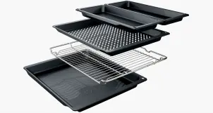 Духовой шкаф Bosch электрический, 76л, A, дисплей, конвекция, телескопические направляющие (2 уровня), черный №4