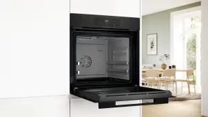 Духовой шкаф Bosch электрический, 76л, A, дисплей, конвекция, телескопические направляющие (2 уровня), черный №6