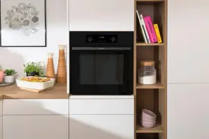Духова шафа Gorenje електрична, 61л, A+, дисплей, конвекція, чорний №10