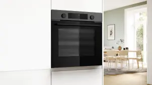 Духовой шкаф Bosch электрический, 76л, A, дисплей, конвекция, телескопические направляющие, темно-серый №10