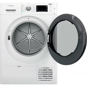 Сушильная машина Whirlpool тепловой насос, 9кг, A++, 65см, дисплей, черный люк, белый №4