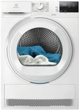Сушильная машина Electrolux тепловой насос, 8кг, A++, 64см, дисплей, белый