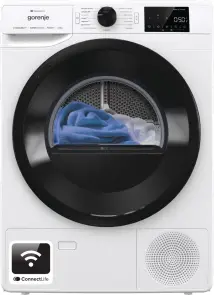 Сушильна машина Gorenje тепловий насос, 9кг, A++, 60см, дисплей, 16 програм, Wi-Fi, білий №2