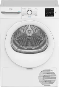 Сушильная машина Beko тепловой насос, 8кг, A++, 55см, дисплей, подсветка барабана, пар, белый №1