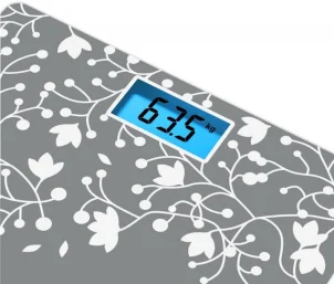 Ваги Tefal підлогові Classic Blossom, 160кг, AAAx2 немає у компл., скло, срібло №5