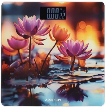 Ваги Ardesto підлогові LOTUS, 150кг, AAAx2 в комплекті, скло, багатокольорові