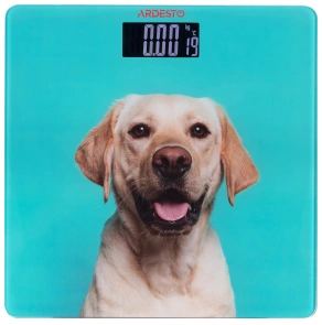 Ваги Ardesto підлогові Dog, 150кг, AAAx2 в комплекті, скло, багатокольорові №1