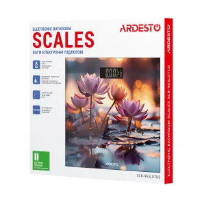 Весы Ardesto напольные LOTUS, 150кг, AAAx2 в комплекте, стекло, многоцветные №8