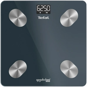Ваги Tefal підлогові Smart, 180кг, Bluetooth, AAAx3 в комплекті, скло, чорний №1