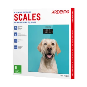 Ваги Ardesto підлогові Dog, 150кг, AAAx2 в комплекті, скло, багатокольорові №8