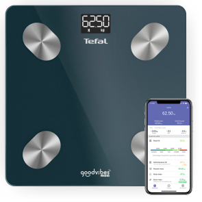 Ваги Tefal підлогові Smart, 180кг, Bluetooth, AAAx3 в комплекті, скло, чорний №3