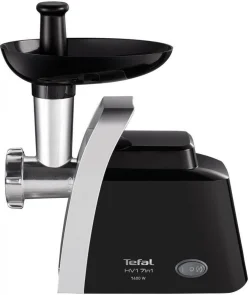 М'ясорубка Tefal HV1 7in1, 1400Вт, 1.7кг/хв, 2 решітки, насадка для ковбас, томатів, 3 терки, пластик, чорний №6