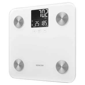 Весы напольные Sencor, 180 кг, AAAx3, стекло, белый №3