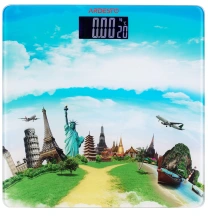Весы Ardesto напольные Travel, 150кг, AAAx2 в комплекте, стекло, многоцветные