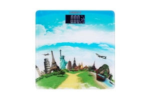 Ваги Ardesto підлогові Travel, 150кг, AAAx2 в комплекті, скло, багатокольорові №2