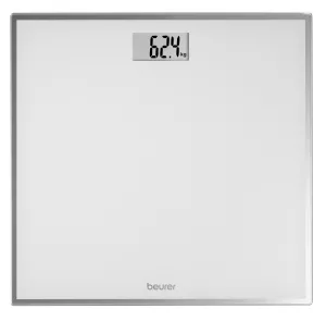 Ваги Beurer підлогові, 150кг, CR2032x1, в комплекті, скло, білий №3