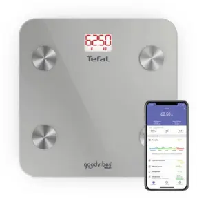 Ваги Tefal підлогові Goodvibes Life, 160кг, Bluetooth, AAAx3 в комплекті, скло, сірий №3