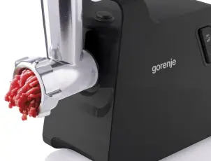 М'ясорубка Gorenje, 2000Вт, 2,6кг/хв, 2 решітки, пластик/метал, чорний №7