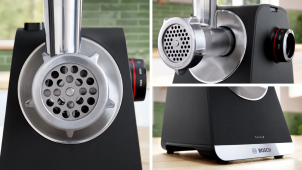 М'ясорубка Bosch, 2100Вт, 3.5кг/хв, 2 решітки, насадка для ковбас, кеббе, соковижималка, пластик, чорний №4