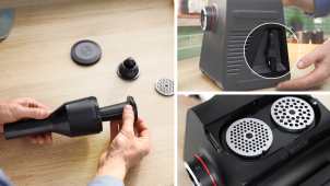 М'ясорубка Bosch, 2100Вт, 3.5кг/хв, 2 решітки, насадка для ковбас, кеббе, соковижималка, пластик, чорний №5