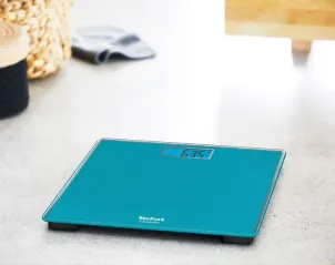 Ваги Tefal підлогові Classic, 160кг, AAAx2 в комплекті, скло, блакитний №3
