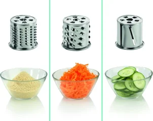 Мясорубка Gorenje, 1800Вт, 2.1кг/мин, 2 решетки, насадка для колбас, кеббе, томатов, 3 терки, пластик/металл, белый №6