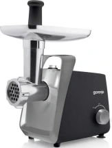 Мясорубка Gorenje, 1600Вт, 2,2кг/мин, 2 решетки, пластик+металл, черный