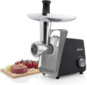 Мясорубка Gorenje, 1600Вт, 2,2кг/мин, 2 решетки, пластик+металл, черный №5